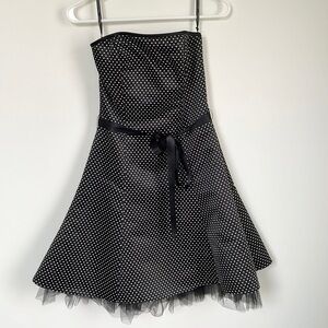 Jessica McClintock polka dot formal dress